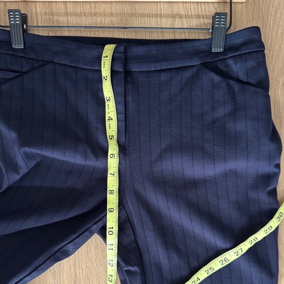 Reitmans Dark Navy Pinstripe Straight Leg Pants - Picture 5 of 8